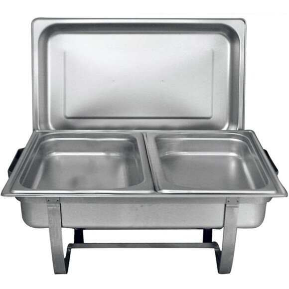 Chafing Dish Buffet Set- Chafing Dishes Stainless Steel with Folding Frame - Picture 1 of 6